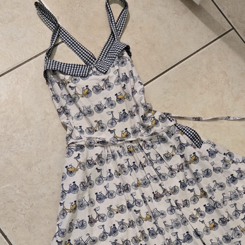 Bicycle Print Dress